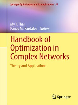 cover image of Handbook of Optimization in Complex Networks